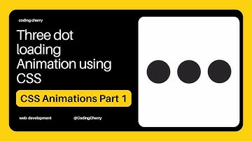 Three dot loading animation using css