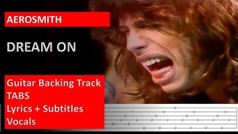 Thumbnail of Aerosmith - Dream On - Backing track + Tabs + Letra + Subtítulos [Guitarra Eléctrica]