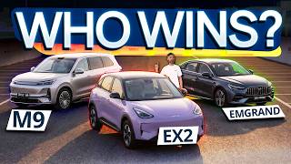 3 Unreleased Geely Models Head to Head | Geely EX2 vs Emgrand vs M9!