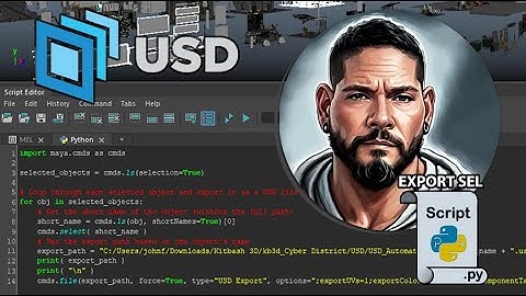 Export selection as USDA preserving Arnold data with a simple Python script