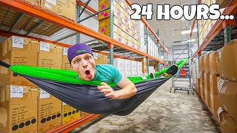 24 HOUR OVERNIGHT WAREHOUSE CHALLENGE!