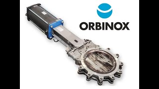 Used 12" Orbinox Stainless Steel Pneumatic Knife Gate Valve – Series 20 | JM Industrial