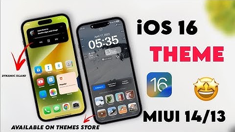 Miui 14 Best iOS 16 Theme 🔥 Dynamic Island & More Customise |  Available On MIUI THEME STORE 😍No Mtz