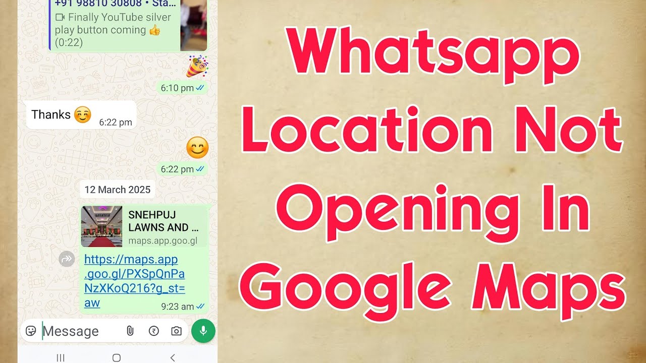 Whatsapp Location Not Opening In Google Maps Problem Solve