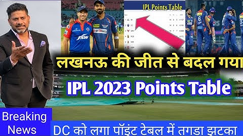 IPL 2023 Today Points Table | LSG vs DC After Match Points Table | IPL Points Table 2023 | dc vs lsg