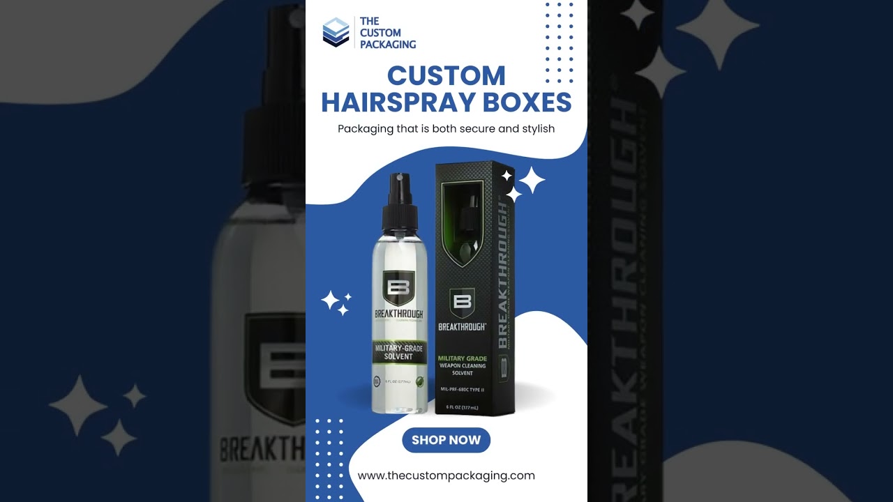Custom Hairspray Boxes – Stylish & Durable Packaging for Your Haircare Products 