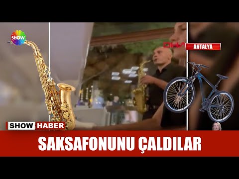 Saksafonunu çaldılar