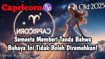 Capricorn♑ Semesta Memberi Tanda Bahwa Bahaya Ini Tidak Boleh Diremehkan Oktober 2025 - Mata Zodiak