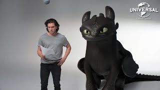 Kit Harrington and Toothless' Lost audition tape | How to Train your dragon 3