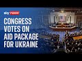 Us congress votes on a 95bn aid package for ukraine israel and taiwan