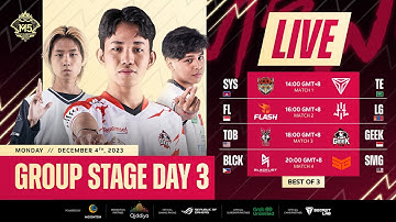 LIVE | DAY 3 | M5 World Championship Group Stage | (ENG)