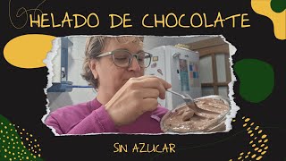 Helado de chocolate con 2 ingredientes Sin azúcar