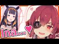 【ENG SUB】Marine, horny to ina who came to cheer her up, said very lewd words to her【hololive】