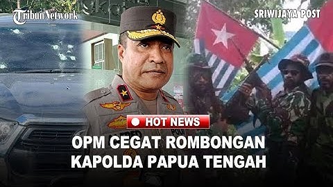 MENCEKAM! DTEMBAK OPM, Kapolda Papua Tengah Ngamuk, KKB Aibon Kogoya Kabur, 4 Polisi Terluka