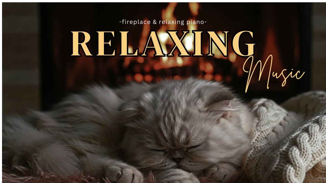 Sleep Instantly with Fireplace Sounds & Calm Piano | Insomnia Relief