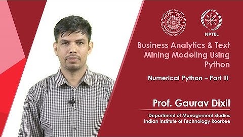 Numerical Python Part III