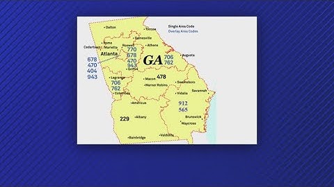 Georgia will run out of 912 area codes by 2028
