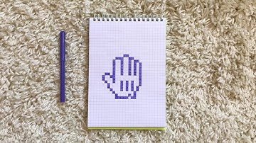 HOW TO DRAW MICKEY MOUSE CURSOR (6) | PIXEL ART | STEP BY STEP