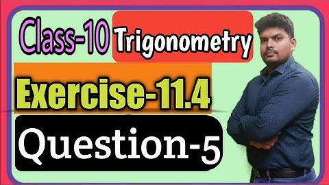 Q-5 Exercise-11.4 | Show that 1/cosθ - cosθ =tanθ sinθ | Class-10 Trigonometry | Rk Sir Maths Wale