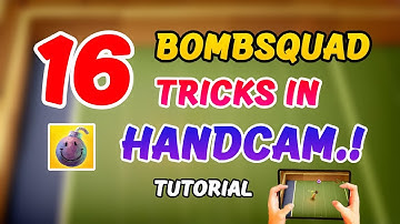 16 Bombsquad Tricks in Handcam That Makes You Ultra Pro | BOMB squad life