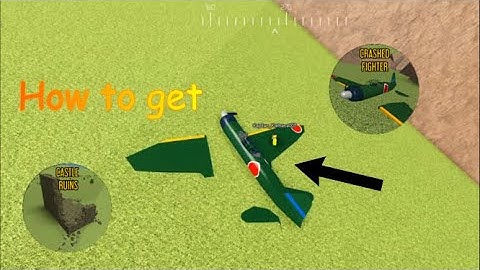 How to get the Crashed Fighter & Castle Ruins Badge in PTFS (Pilot Training Flight Simulator)
