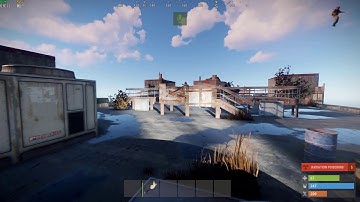 RUST Launch site looting with a helicopter :D