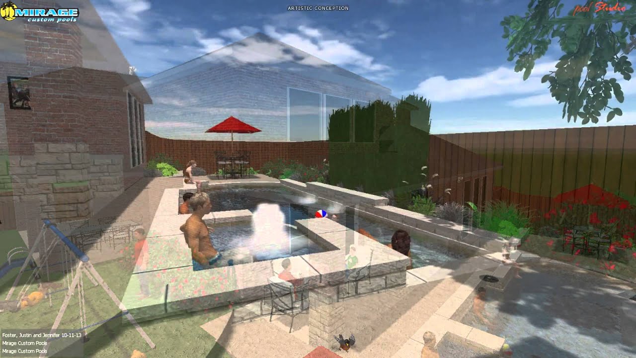 Mirage Custom Pools Griffin Parc Frisco, TX YouTube