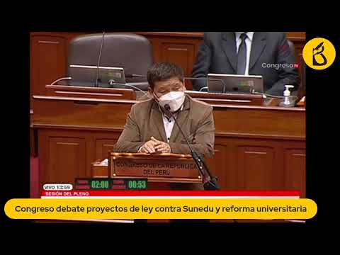 🔴 EN VIVO: Congreso debate proyectos de ley contra Sunedu y reforma universitaria