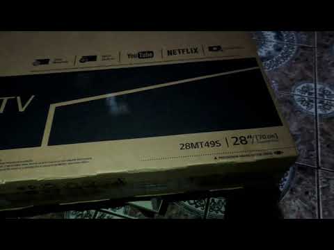 Unboxing smart tv LG 28mt49S-PS HD