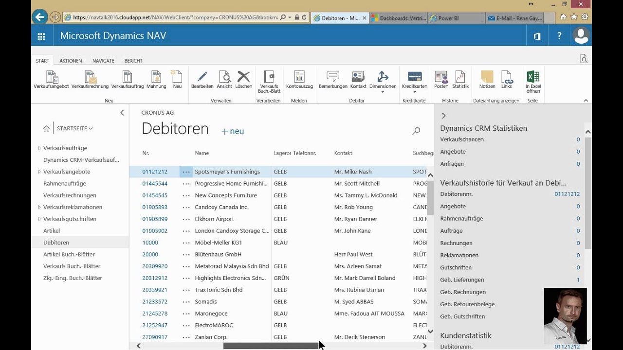 Dynamics NAV 2016 Webclient Neuerungen Überblick - YouTube