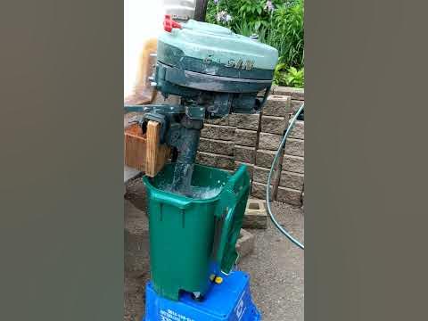 1954 Elgin 7.5 hp outboard - YouTube