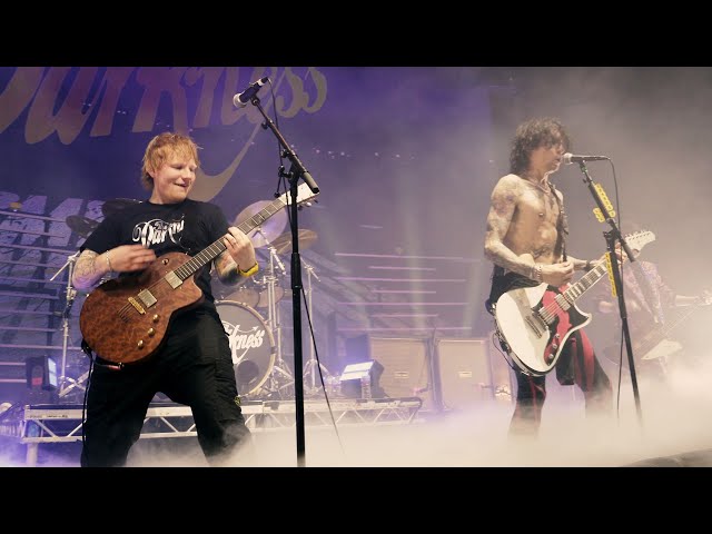 The Darkness u0026 Ed Sheeran - Love Is Only a Feeling (Official Live Video) class=