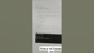 Prime or not in java #shortvideo #viral #javatutorialforbeginners #primeNumber #java