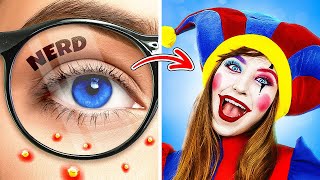 ¡DE NERD A INCREÍBLE CIRCO DIGITAL! 🎪¡EXTREMA TRANSFORMACIÓN DE ADC Y TRUCOS DE BELLEZA!