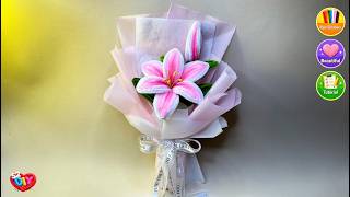How to Make Lily Flowers & Arrange a Beautiful Bouquet with Fuzzy Wire 🌸 Easy DIY How to Make Lily Flowers & Arrange a Beautiful Bouquet with Fuzzy Wire 🌸 Easy DIY