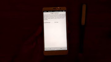 Light Intensity measurement using Android Device (Redmi note 3)