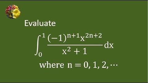 A tricky integral solved using geometric series