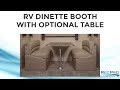 Charles RV Dinette Booth with Optional Table