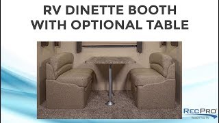 Charles RV Dinette Booth with Optional Table