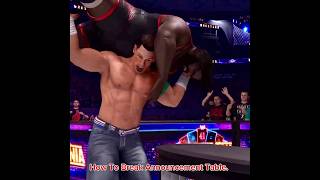 How to Break Announcement Table in WWE 2K26!