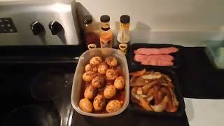 Spiced Hard Boiled Eggs Potatoes &amp; T bacon"Dig it"
