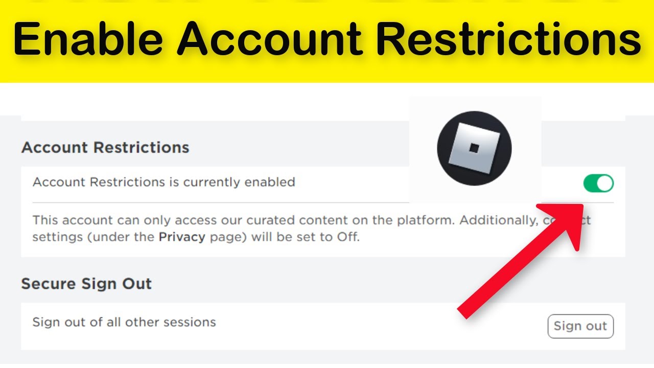 How To Enable Disable Restrictions Settings On Roblox Android Ios Youtube - how to turn off age restriction on roblox