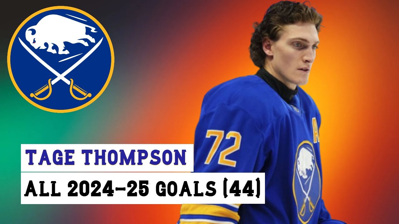 Tage Thompson (#72) All 44 Goals of the 2024-25 NHL Season