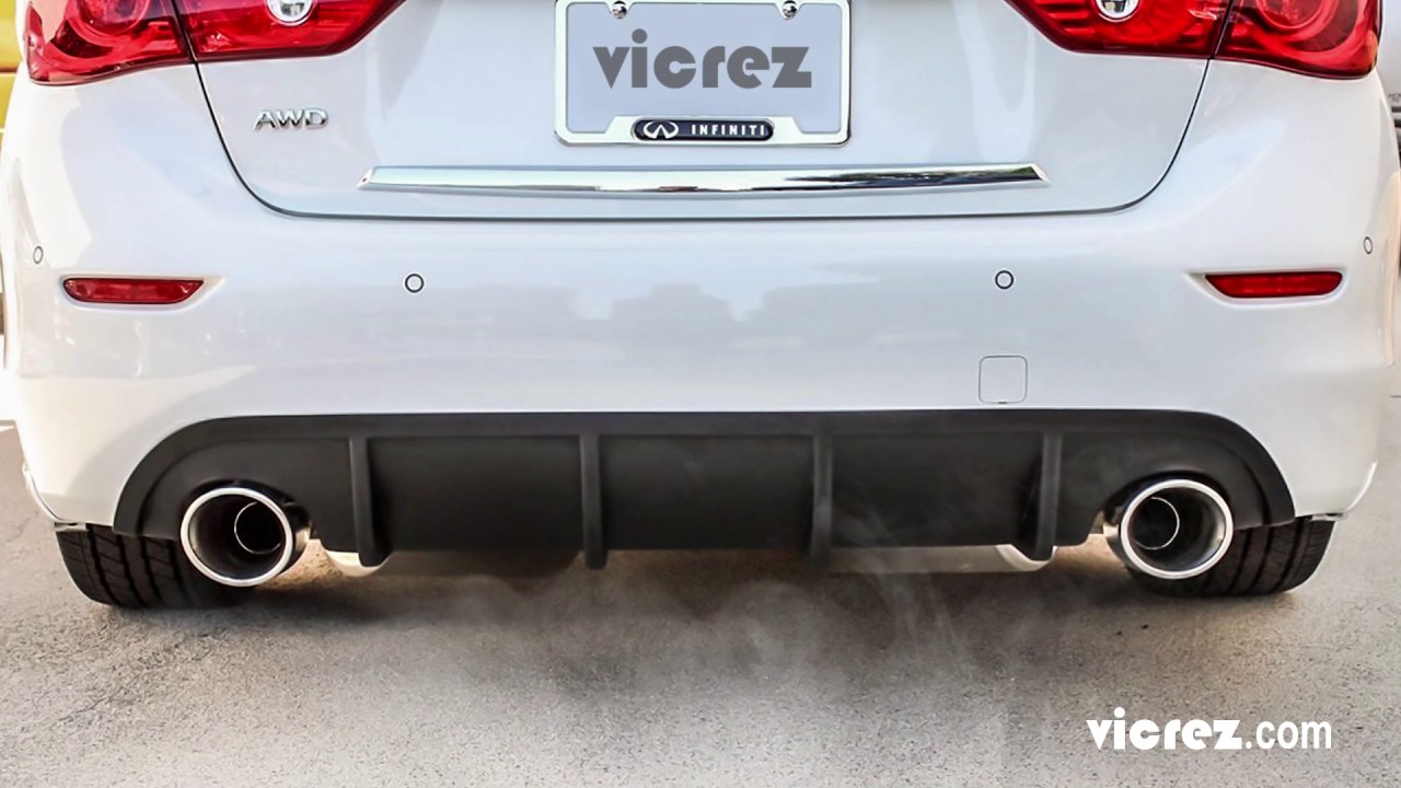 Vicrez Infiniti Q50 2014-2017 VZ Style Polyurethane Rear Diffuser ...
