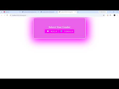 Radio button control in HTML | get selected Radio button control value in JavaScript HTML