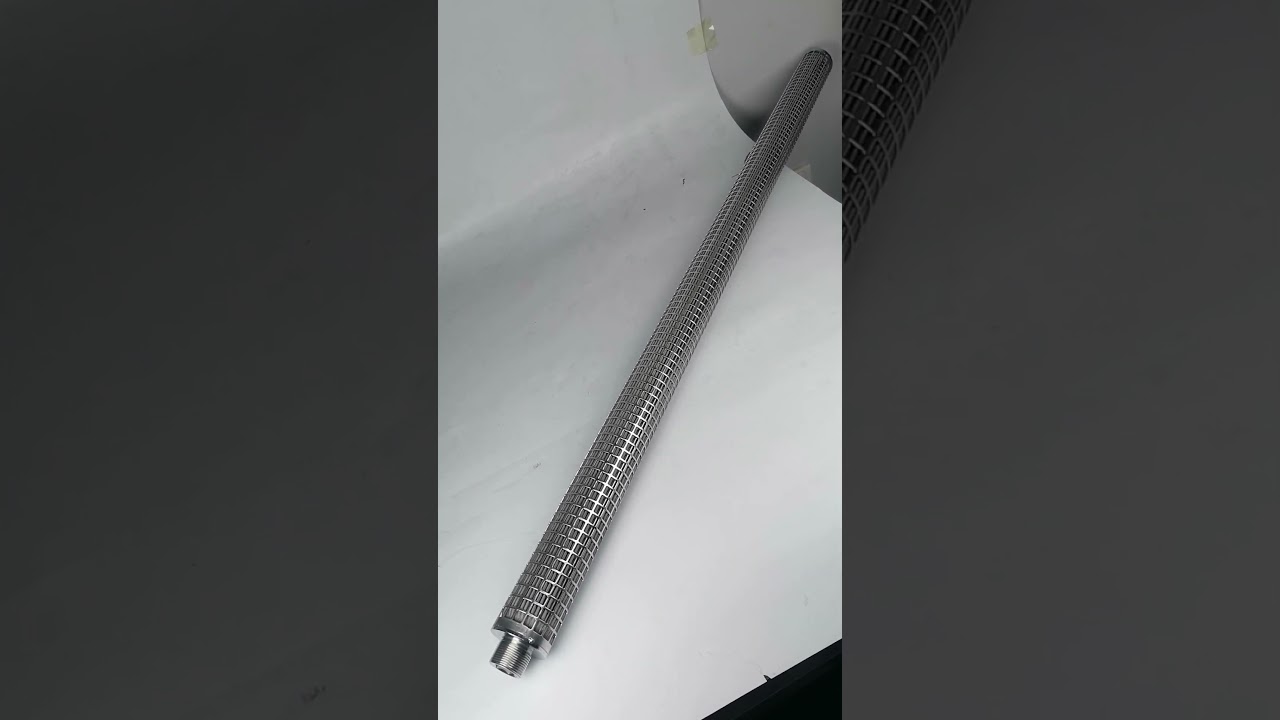 PET/PBT/PBAT Polyester Melt Filtration Sintered Stainless Steel Pleated Filter Element RT-046