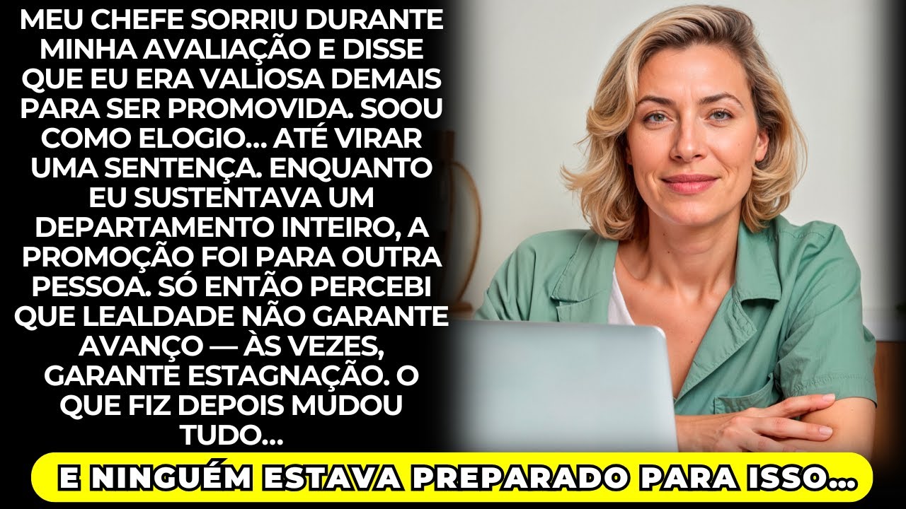 Meu chefe disse q eu era valiosa demais pra ser promovida, o q fiz em seguida o deixou em choque...