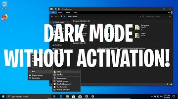 Enable Dark Mode Without Activating Windows 10