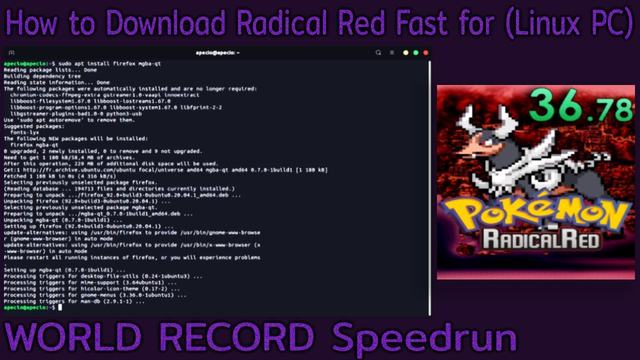 How to Download Pokemon Radical Red 3.1 (For PC or iPhone or Android) 