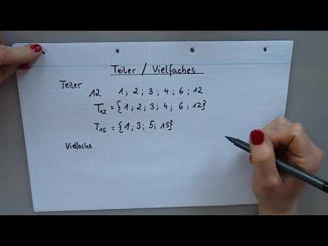 Mathe Klasse 5 / Was ist ein Teiler und ein Vielfaches einer Zahl ?